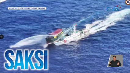 Mga barko ng Pilipinas sa RORE mission sa Ayungin Shoal, dinikitan at binomba ng water cannon ng China Coast Guard | Saksi