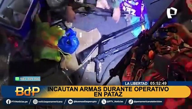 Incautan poderoso arsenal de armas en Pataz: estarían destinadas a la minería ilegal
