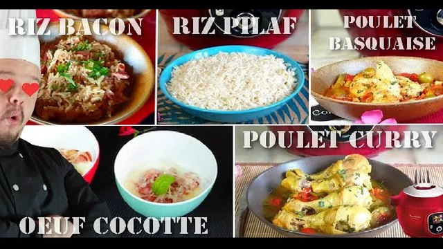 5 RECETTES FACILE ET RAPIDE A FAIRE AVEC UN COOKEO ! (Ou autres multicuiseurs)