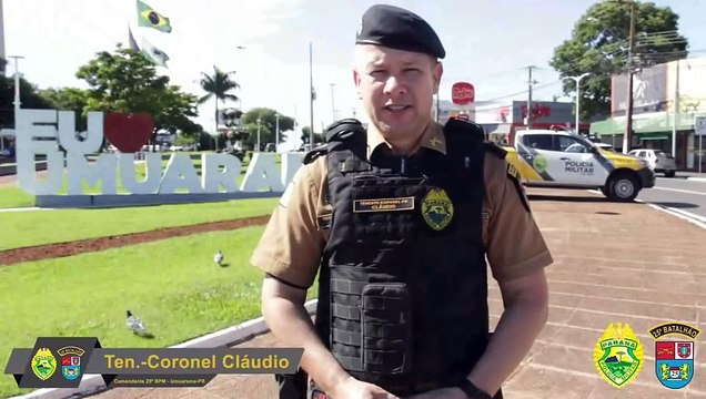 25º Batalhão publica vídeo com dicas para trânsito seguro em Umuarama
