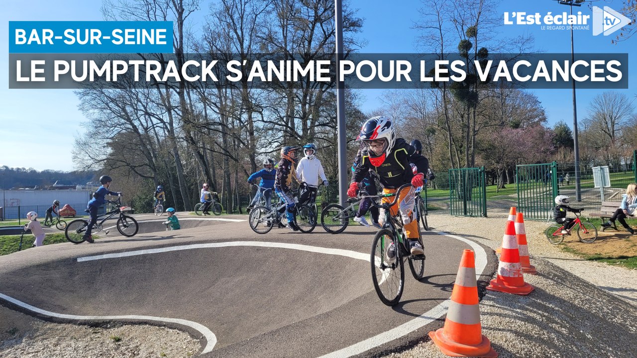 Le pumptrack de Bar-sur-Seine animé pendant les vacances par l'association Marius Track