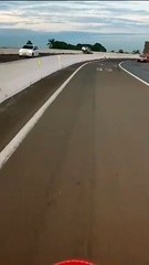 Condutor escapa 'por um triz' de cair de viaduto no Contorno Norte de Maringá