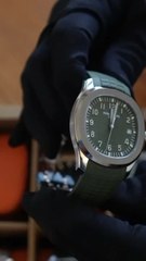 Aquanaut 5168G au subtil cadran vert. Tu aimes ⁉️
