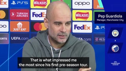 Haaland's character impresses me the most - Guardiola