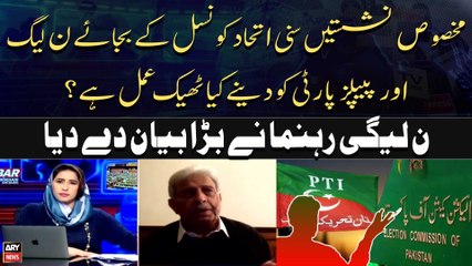 ECP rejects Sunni Ittehad Council’s plea - PML Leader Rana Tanveer's Reaction