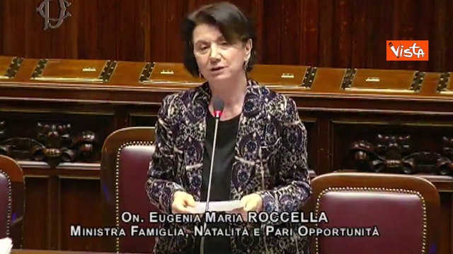 Otto marzo, Roccella alla Camera: Con Giorgia Meloni rotto un soffitto di cristallo