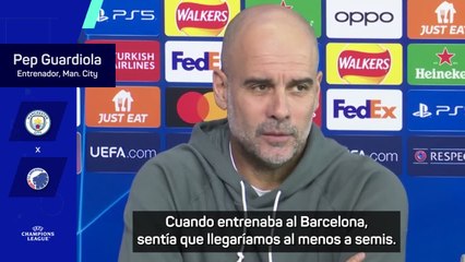 Guardiola: "Ahora es más difícil llegar a semis de Champions que cuando estaba en el Barça""