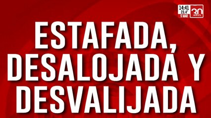 El drama de Aurora: Fue estafada, desalojada y desvalijada