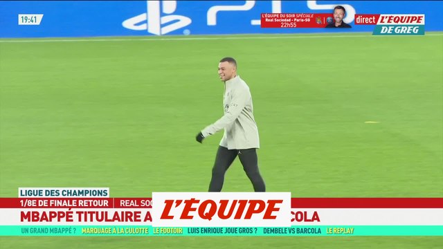 Mbappé titulaire avec Dembélé et Barcola face à la Real Sociedad - Foot - C1 - PSG