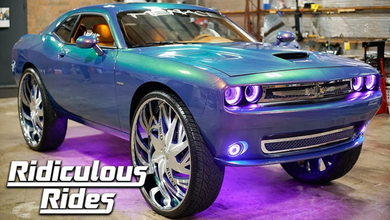 Customized Dodge Challenger Boasts MASSIVE 34-Inch Rims - video Dailymotion