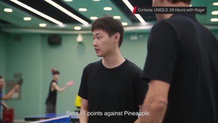 Una niña de 7 años gana a Federer en un partido de Ping-pong