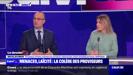 Proviseur menacé de mort à Paris: "C'est quelque chose auquel nous sommes confrontés régulièrement, déplore Nicolas Bray (proviseur membre du SNPDEN)