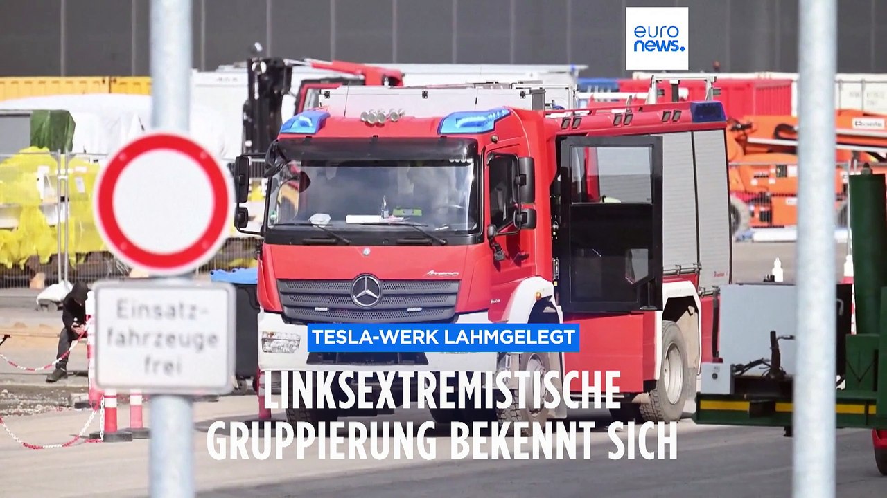 Tesla-Werk lahmgelegt: Linksextremistische Gruppierung bekennt sich zu Sabotage der Stromversorgung