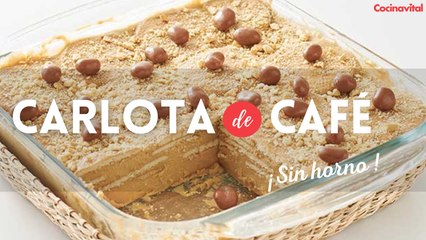 Prepara esta deliciosa receta de carlota de café ¡Con 8 ingredientes!