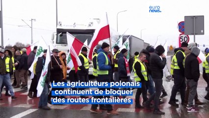 Pologne : les agriculteurs ont bloqué des points de passage à l'Ukraine