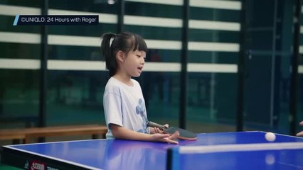 Tennis de table - Roger Federer battu par une petite fille de sept ans !