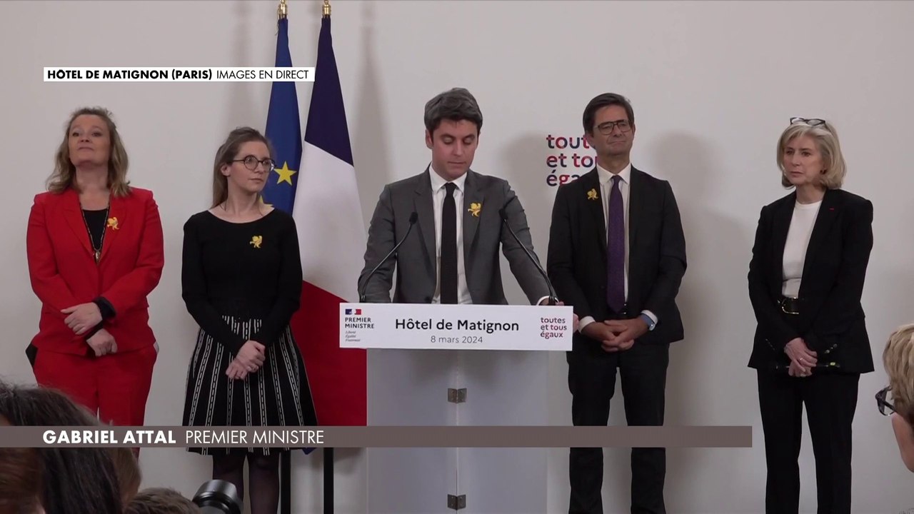 Gabriel Attal : «Je suis infiniment fier de voir la France devenir la première nation au monde à inscrire dans la Constitution la liberté des femmes à recourir à l'IVG »