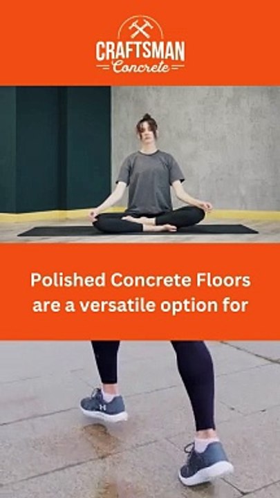 Polished Concrete Floors are a versatile option for work out location -  Craftsman Concrete Floors