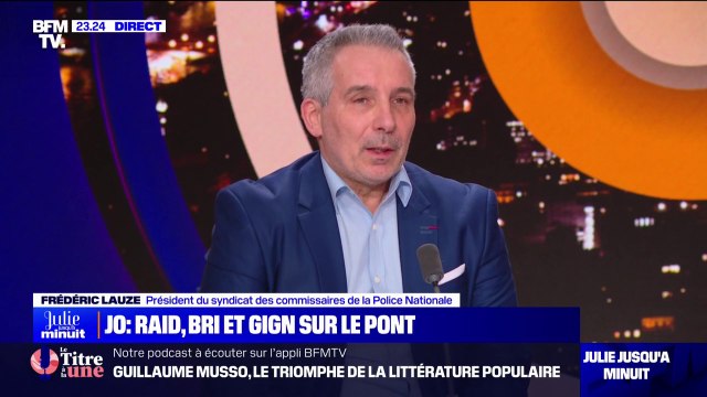 Jeux Olympiques: Il y a un défi sécuritaire, mais il faut que ça garde un caractère populaire et festif , pour Frédéric Lauze (syndicat des commissaires de la Police nationale)