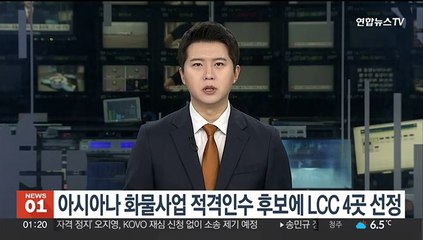 아시아나 화물사업 적격인수 후보에 LCC 4곳 선정