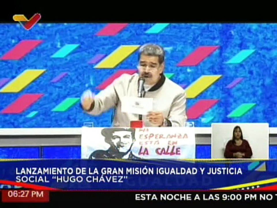Pdte. Maduro destaca los 10 vértices que regirán en la Gran Misión Igualdad y Justicia Social "Hugo Chávez"