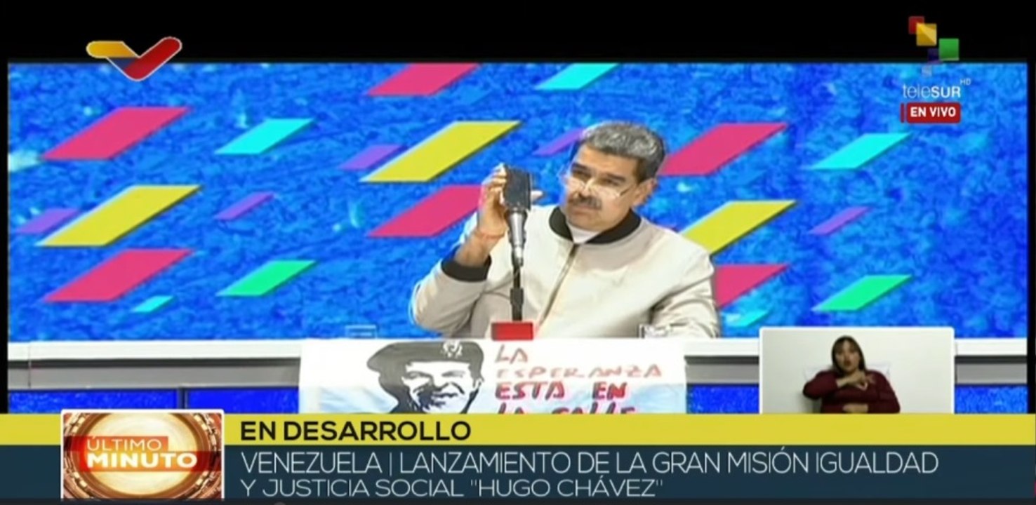 Pdte. Maduro interviene en lanzamiento de Gran Misión Igualdad y Justicia Social “Hugo Chávez”