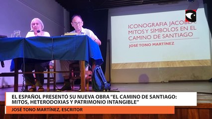 El español presentó su nueva obra “El camino de Santiago: mitos, heterodoxias y patrimonio intangible”