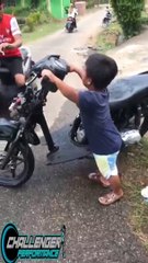 Riding my new motorcycle