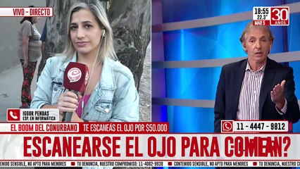 Escanearse el ojo para comer ¿Hasta dónde puede llegar la necesidad?