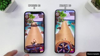 Speedtest Iphone 13 vs Xiaomi 13, so sánh camera.