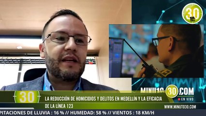 El subsecretario de Seguridad de Medellín habla sobre los  importantes logros presentados en Medellí