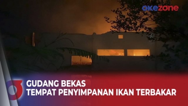 Gudang Bekas Tempat Penyimpanan Ikan di Jakarta Utara Terbakar