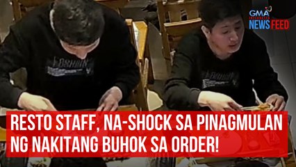 Скачать видео: Staff ng restaurant, na-shock sa pinanggalingan ng buhok na nakita sa isang order! | GMA Integrated Newsfeed