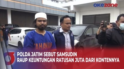 Polda Jawa Timur Sebut Samsudin Raup Keuntungan Ratusan Juta dari Konten Kontroversialnya