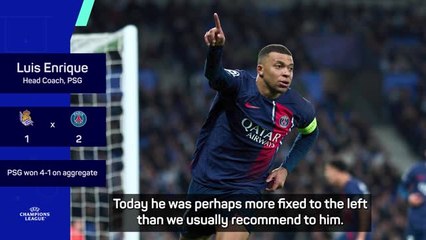 Lethal Mbappé 'manages himself' - Enrique