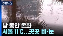 [날씨] 서울, 흐리지만 온화...내일까지 곳곳 비·눈 / YTN