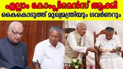 ചായ സൽക്കാരത്തിൽ കുശലം പറഞ്ഞ് ഗവർണറും മുഖ്യമന്ത്രിയും | Pinarayi Vijayan & Governor