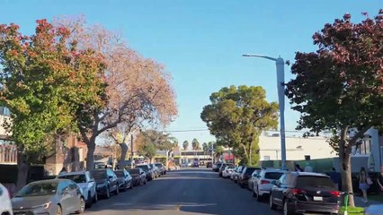 Driving Los Angeles in 8K HDR Dolby Vision - Downtown LA USC to Santa Monica California