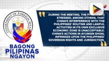 DFA, pinatawag ang Chinese Deputy Chief of Mission kaugnay ng mga aksyon ng Chinese Coast Guard laban sa mga barko ng Pilipinas sa WPS