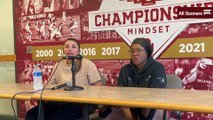 OU Softball: INF Alynah Torres and INF Cydney Sanders Pre-Texas A&M Commerce and Iowa State (3/5/24)