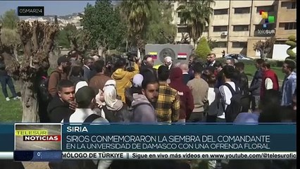 En Siria fué conmemorada la partida física de Hugo Chávez