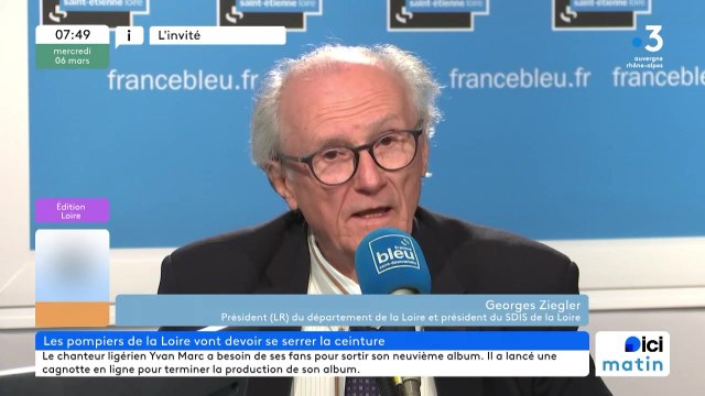 Le SDIS de la Loire déficitaire et des pompiers barbus suspendus : le président du département de la Loire Georges Ziegler réagit