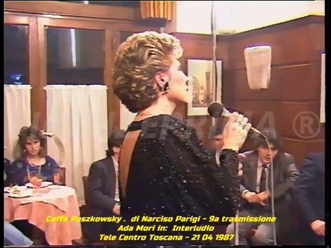 Caffè Paszkowsky. di Narciso Parigi. Ada Mori in Interludio. Tele Centro Toscana - 1987