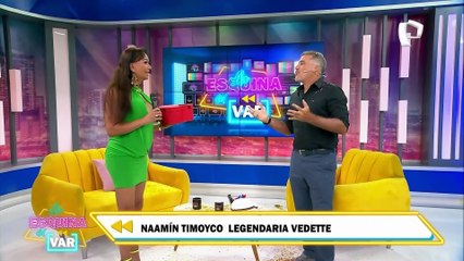 Omar Ruíz de Somocurcio presenta a Naamín Timoyco como “madrina” de “La esquina del VAR”