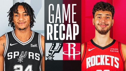 Game Recap: Rockets 114, Spurs 101