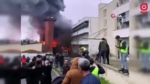 İTÜ Maslak kampüsü içerisinde yangın
