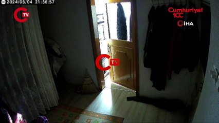 Yenice depreminin güvenlik kamerası görüntüsü: Panikle kaçıştılar