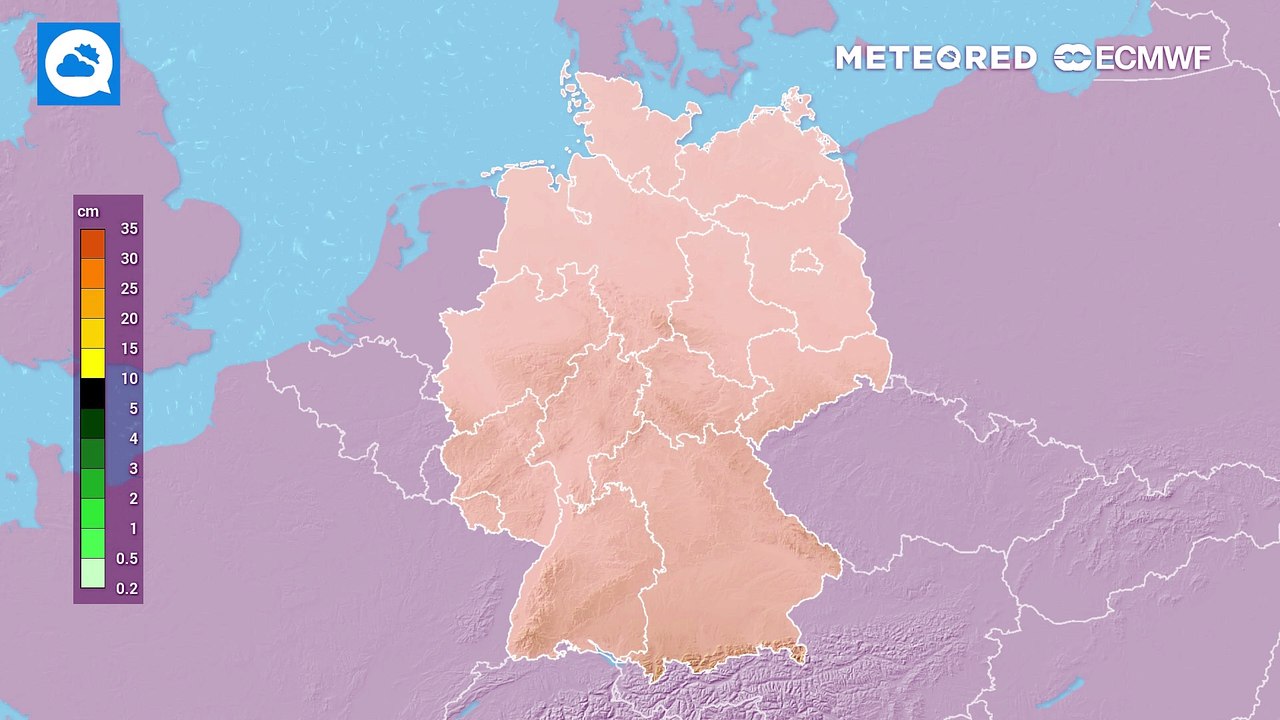 Von wegen Schneewalze in Süddeutschland! Ganz "unten" an den Alpen fällt Schnee! Nichts Ungewöhnliches.