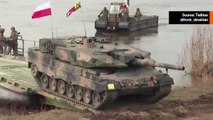 ビデオ：NATO軍、ポーランドで戦車を移動