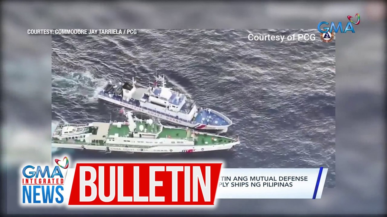 PBBM, sinabing 'di pa panahon para gamitin ang Mutual Defense Treaty kasunod ng banggaan ng resupply ships ng Pilipinas at barko ng China Coast Guard | GMA Integrated News Bulletin